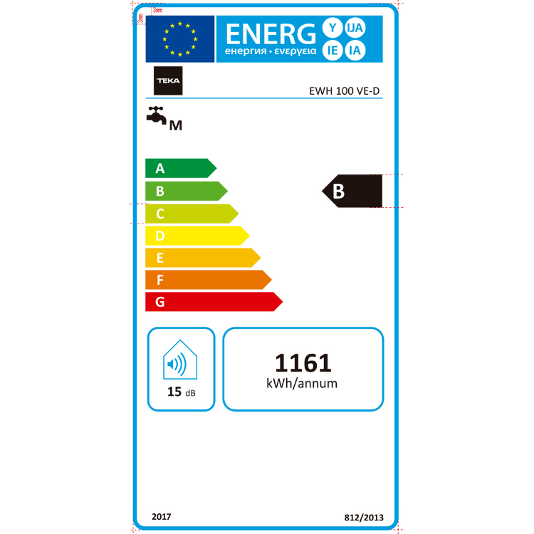 Termoacumulador Teka EWH100VED 100L 1500W
