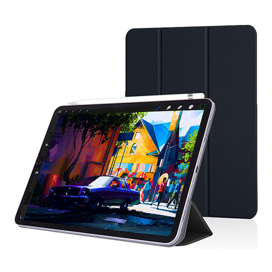 Capa DEVIA Leather Magnectic Apple iPad Pro 11" C/Pencil Slot Azul
