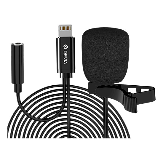 Devia Smart Series Mikrofon für Smartphone Lightning Schwarz