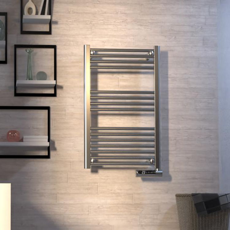 Cecotec Ready Warm 9100 Smart Towel electric towel rail, stainless steel, wall-mounted.