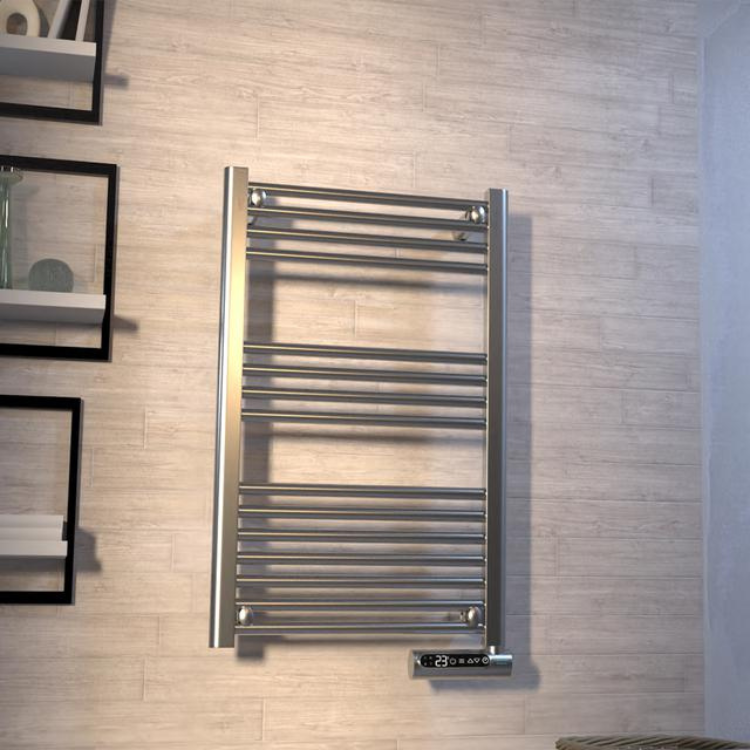 Cecotec Ready Warm 9100 Smart Towel electric towel rail, stainless steel, digital display.