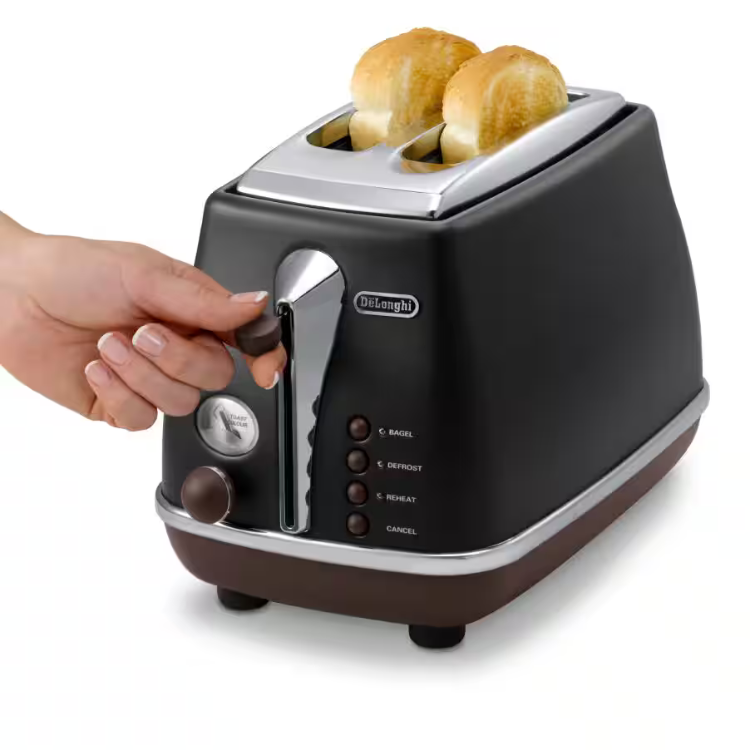 Torradeira Delonghi Icona Vintage Preto