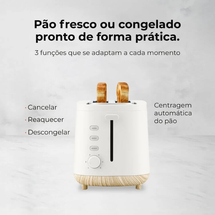 Torradeira Flama Pearl 981FL 1050W Branco