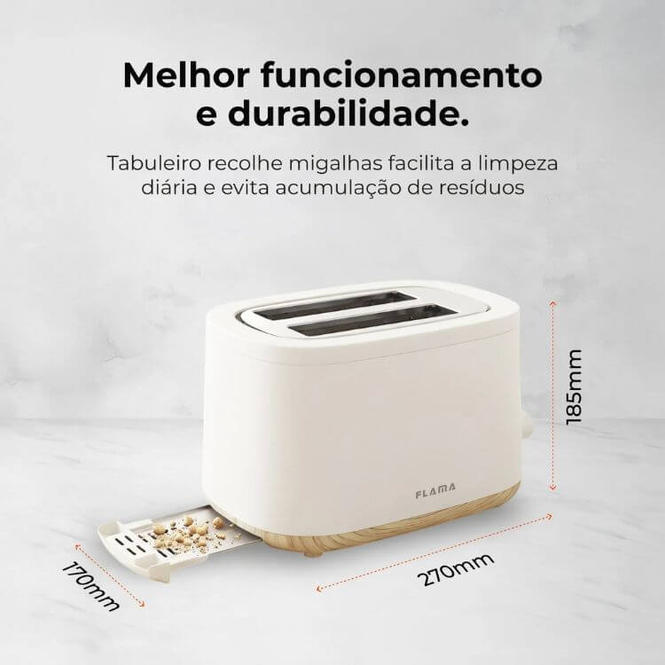 Torradeira Flama Pearl 981FL 1050W Branco