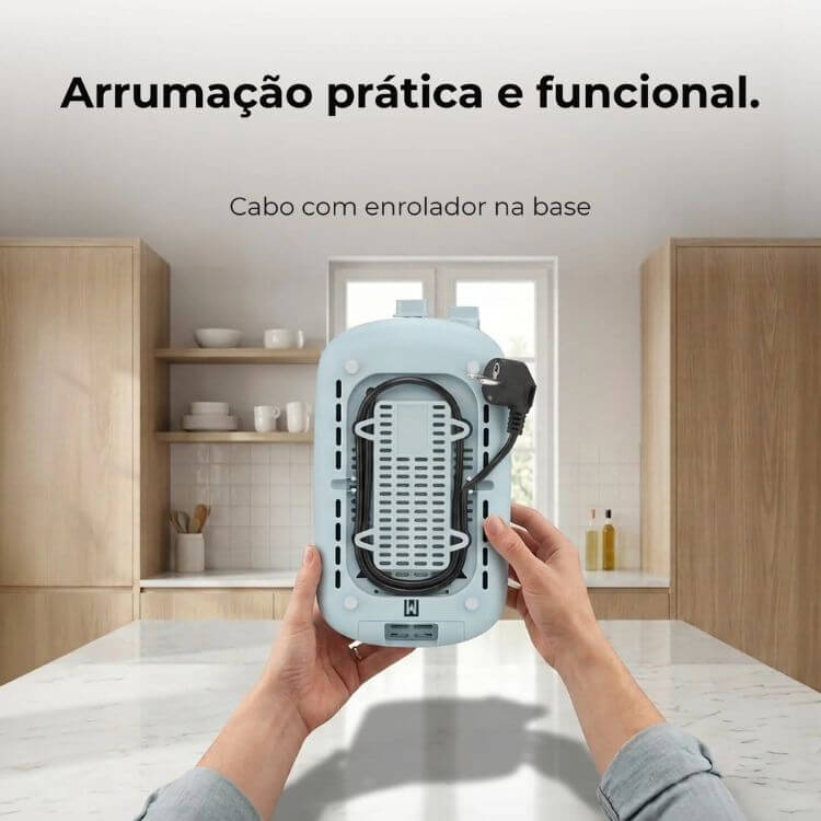 Torradeira Flama Soft Touch 997FL 2 Fatias 1050W Azul