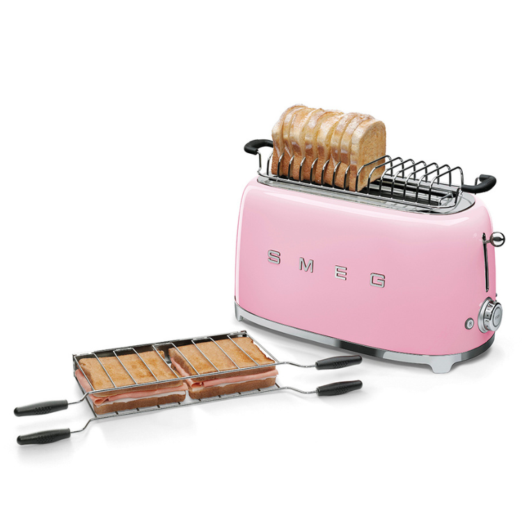 Torradeira Smeg Anni 50 4 Fatias Rosa