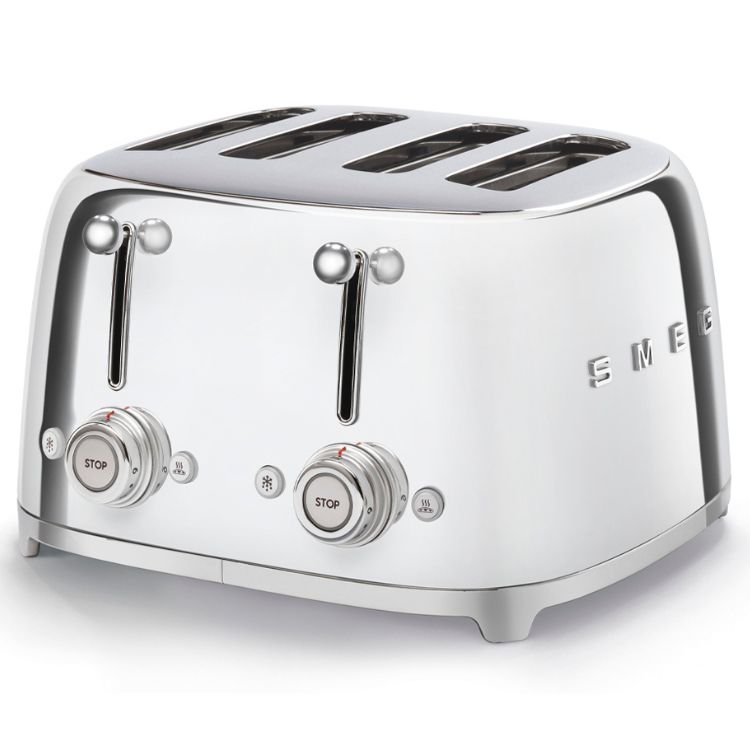 Torradeira Smeg Anni 50 4 Fatias Cromado