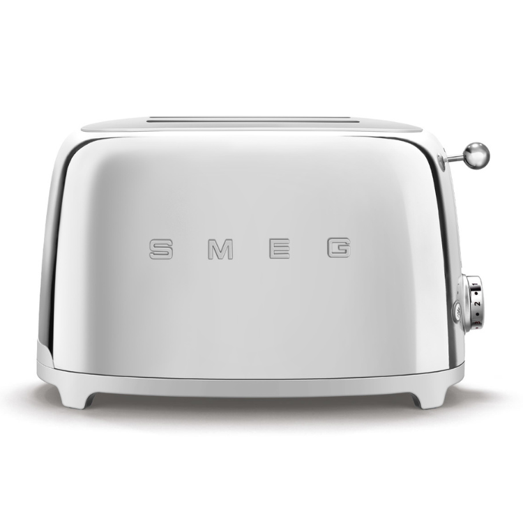 Smeg chrome toaster, 2 slices, Anni 50 style.