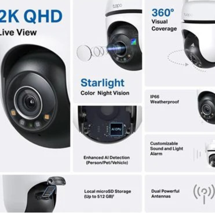 TP-Link Tapo C520WS Exterior 2K 360º WiFi