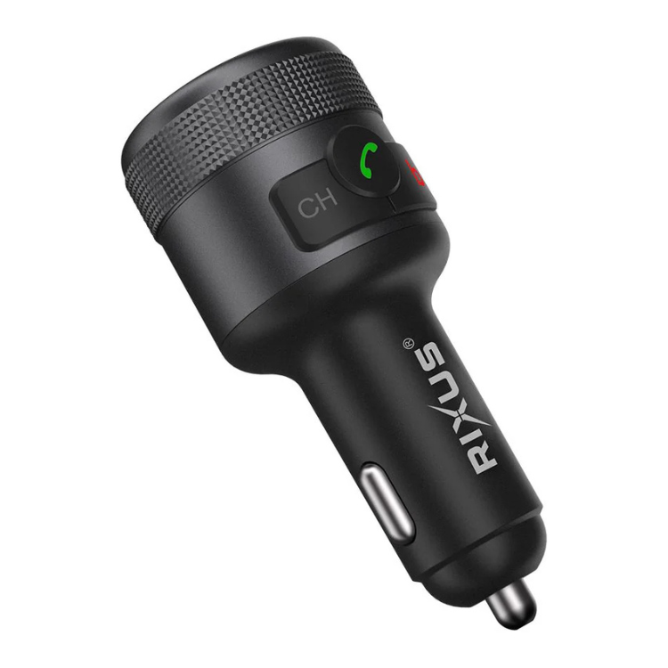 Transmissor FM/Carregador Rixus PD 3.0 + QC 3.0