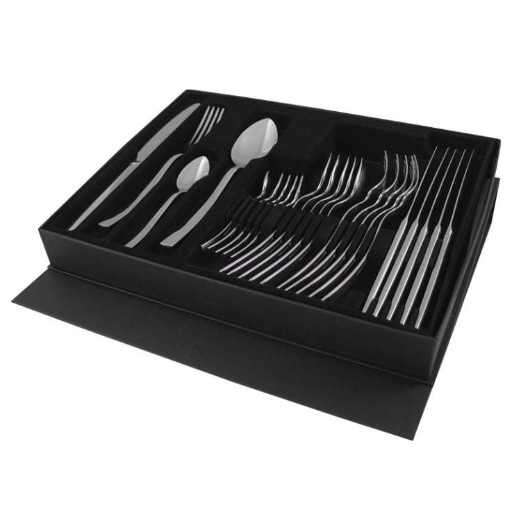 Trem de Cozinha Silampos 9 Peças + Faqueiro 24 Peças DOMUS Aço Inoxidável