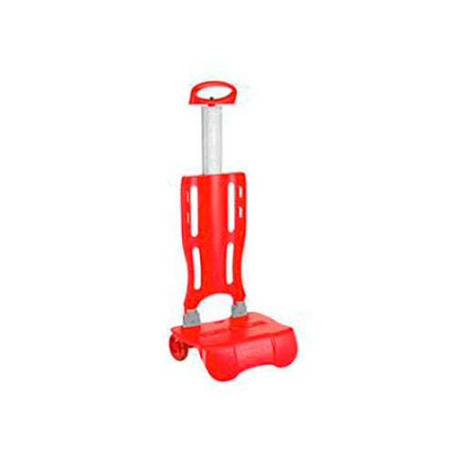 Trolley com rodas Safta, cor vermelha, para transporte prático.