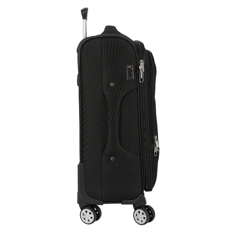Mala de Viagem Safta Business 20" Preto, com rodas e alça retrátil, pronta para viagem.