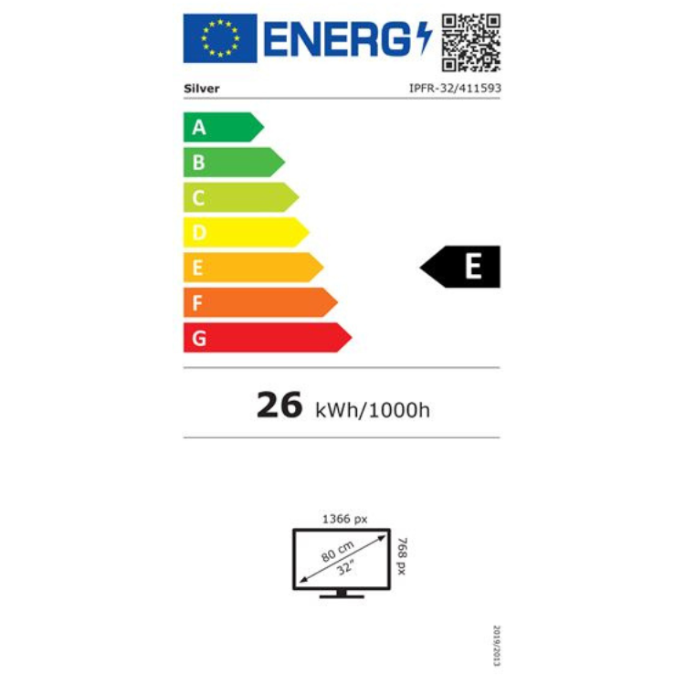 Silver Frameless LED HD Fernseher 32"