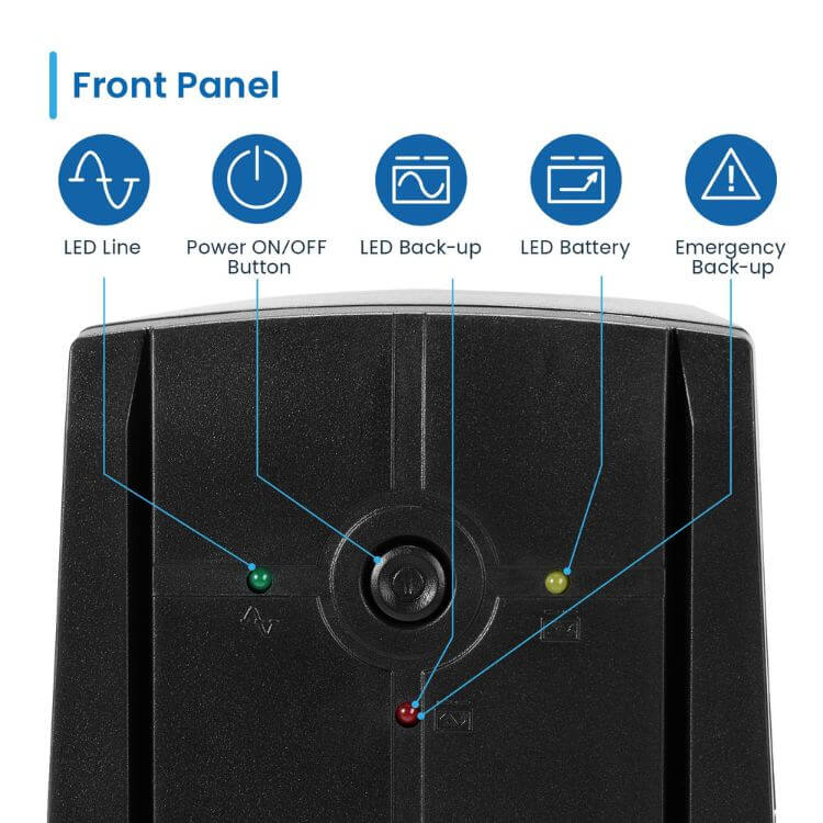 UPS Ewent EW3995 780VA/390W Line-Interactive AVR 2 Tomadas Schuko