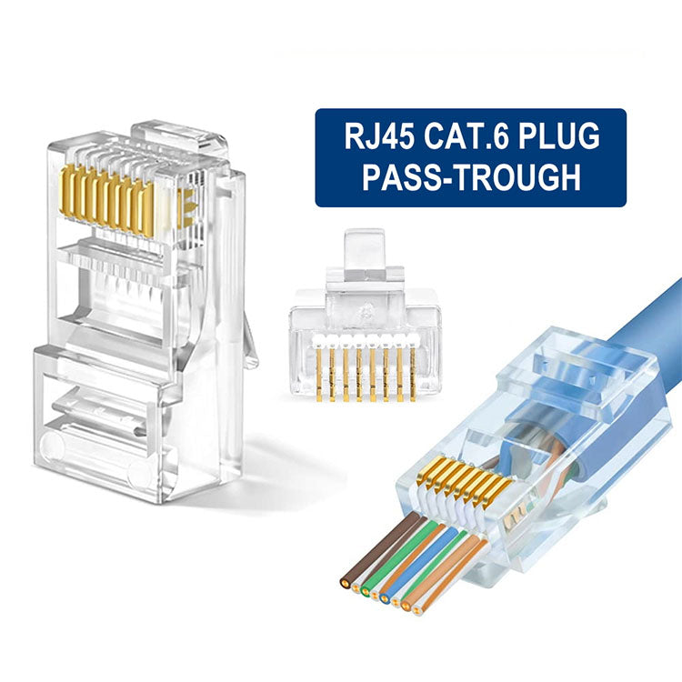 Fichas RJ45 Cat.6 U/UTP Ewent (Pack-100)