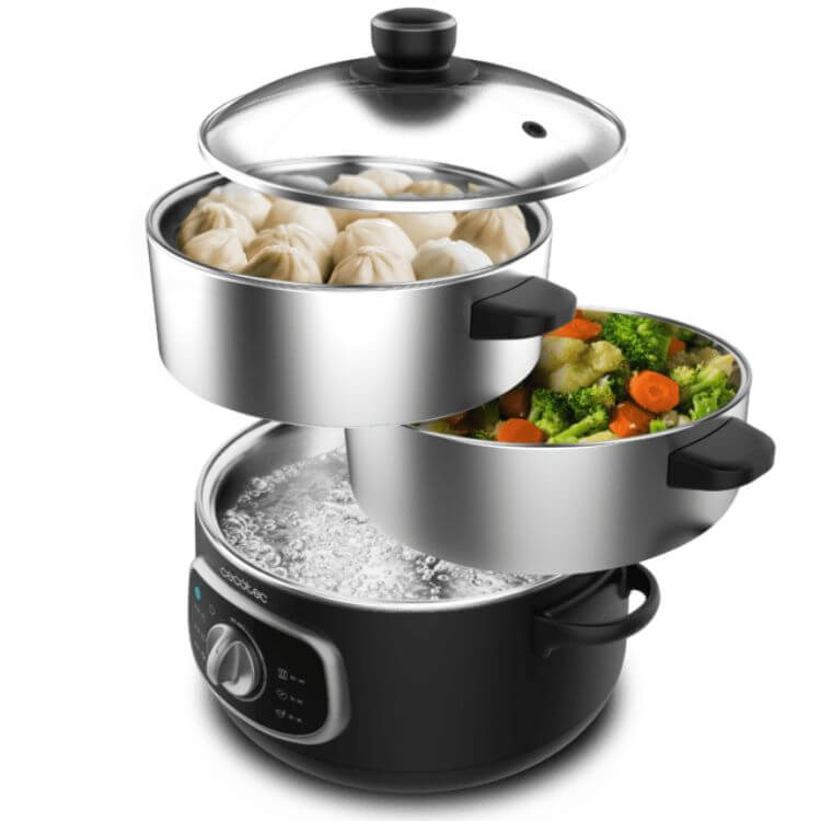 Vaporeira Elétrica Cecotec Vapovita SteelPot 10L 1300W