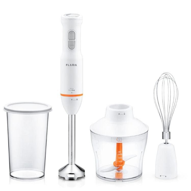 Varinha Mágica Flama BlendEasy QuadBlade 2052FL c/ Acessórios 850W Branco