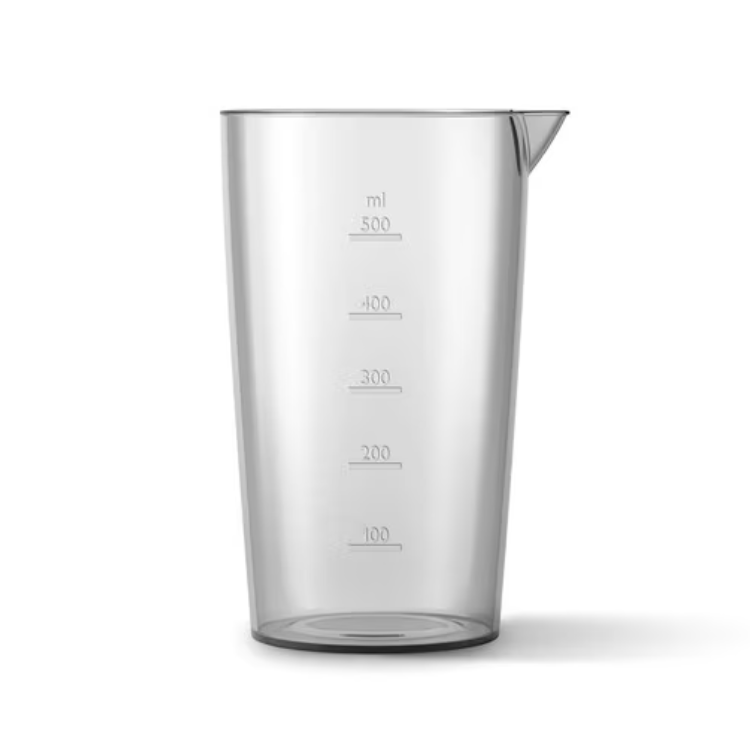 Clear Philips measuring cup with ml measurements, 500ml max.