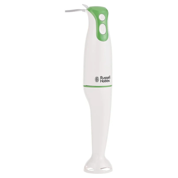 Russell Hobbs white and green handheld electric blender