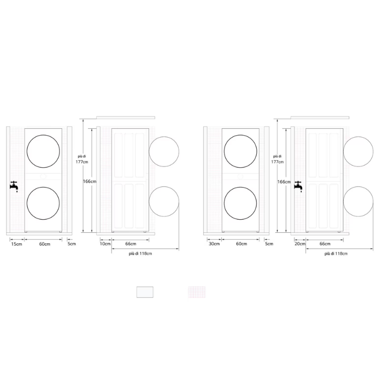 Máquina de Lavar e Secar Roupa LG WashTower WT1210BBF 12Kg/10Kg 1400RPM Classe A Preto