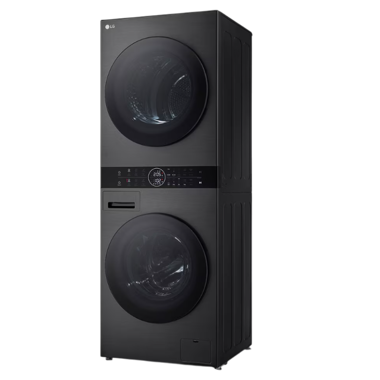 Máquina de Lavar e Secar Roupa LG WashTower WT1210BBF 12Kg/10Kg 1400RPM Classe A Preto