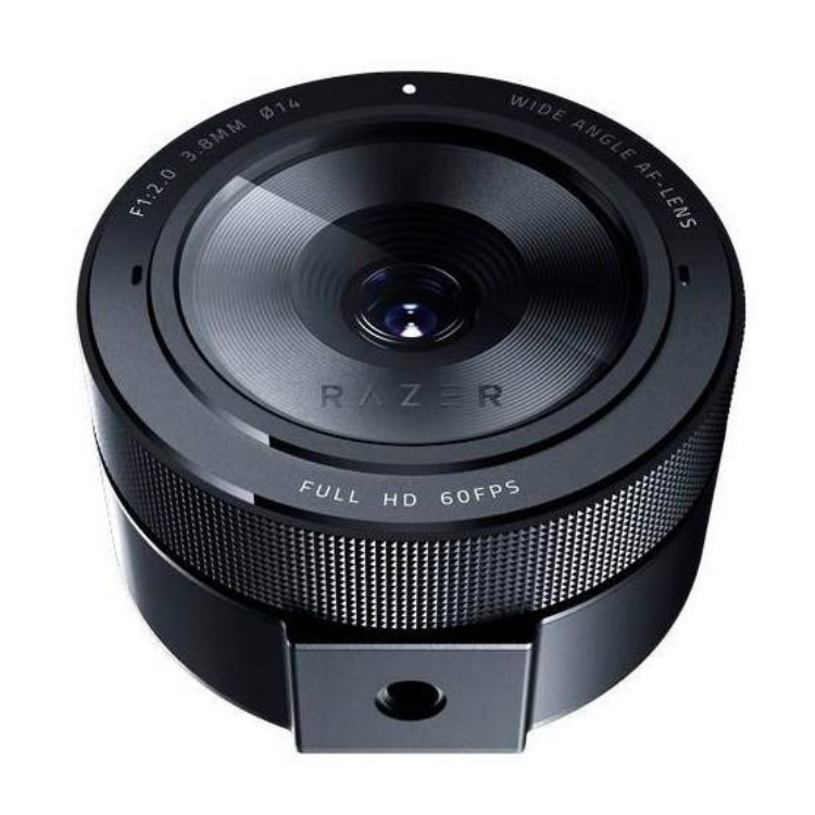 Razer Kiyo Pro webcam, black, lens facing forward, Full HD 60FPS.