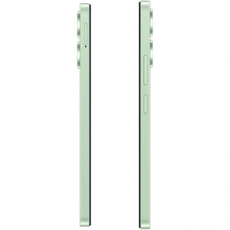 Smartphone Xiaomi Redmi 13C verde, 4GB/128GB, lados verticais.