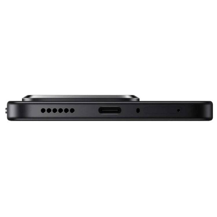 Xiaomi 15T 5G preto, vista lateral com várias aberturas para som e câmara.