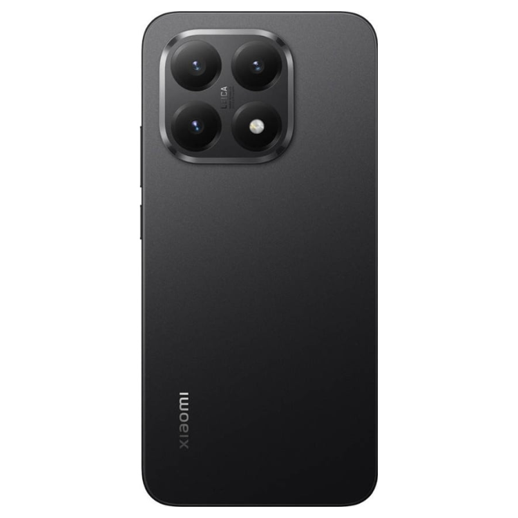 Smartphone Xiaomi 15T 5G preto com quatro câmeras e logotipo Xiaomi na parte inferior.
