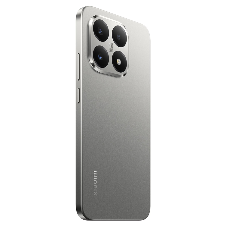 Smartphone Xiaomi 15T 5G cinzento com quatro câmeras traseiras.