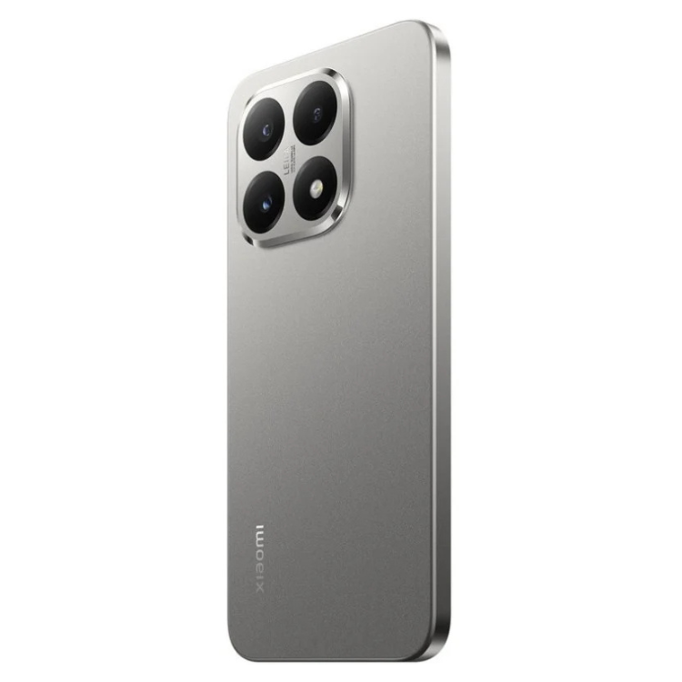 Xiaomi 15T 5G cinzento, smartphone com quatro câmeras e logotipo Xiaomi na parte inferior.
