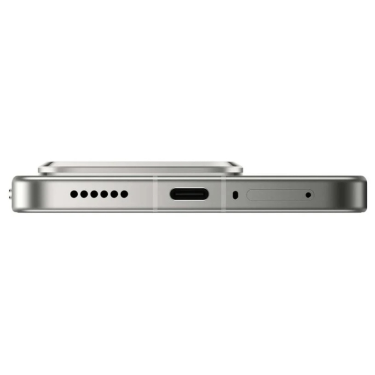 Smartphone Xiaomi 15T Pro 5G cinzento, vista lateral, com várias aberturas para altifalantes, USB e outros sensores.