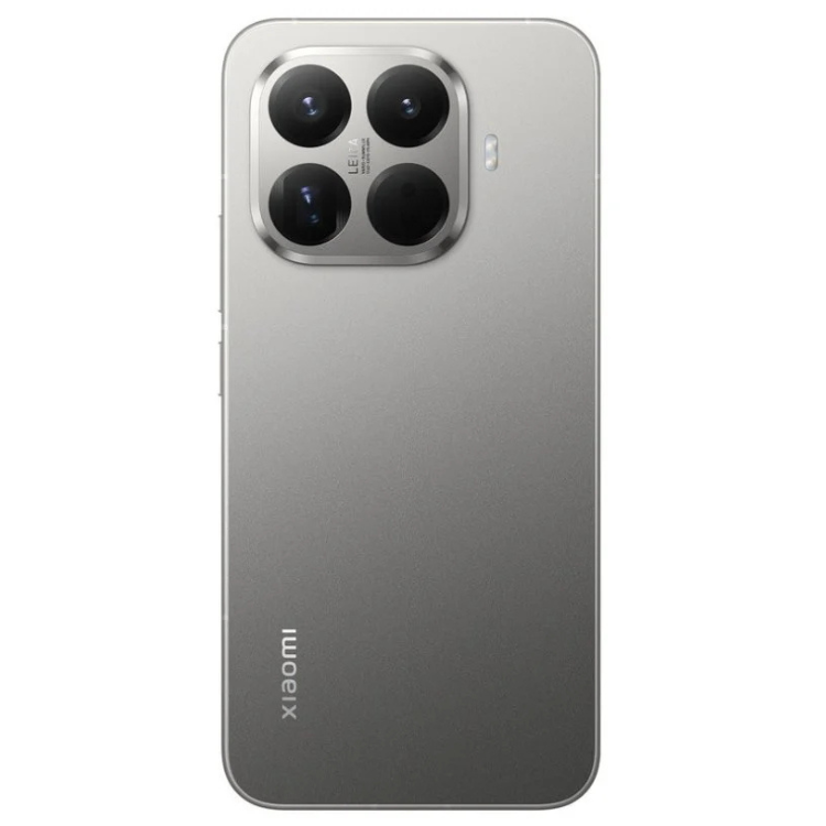 Smartphone Xiaomi 15T Pro 5G cinzento, quatro câmeras na parte superior esquerda e marca Xiaomi na parte inferior.