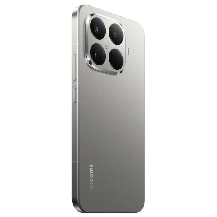 Smartphone Xiaomi 15T Pro 5G cinzento, 4 câmeras na parte superior esquerda e logotipo Xiaomi na parte inferior.