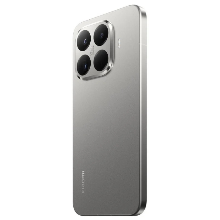 Smartphone Xiaomi 15T Pro 5G cinzento, quatro câmeras na parte traseira.