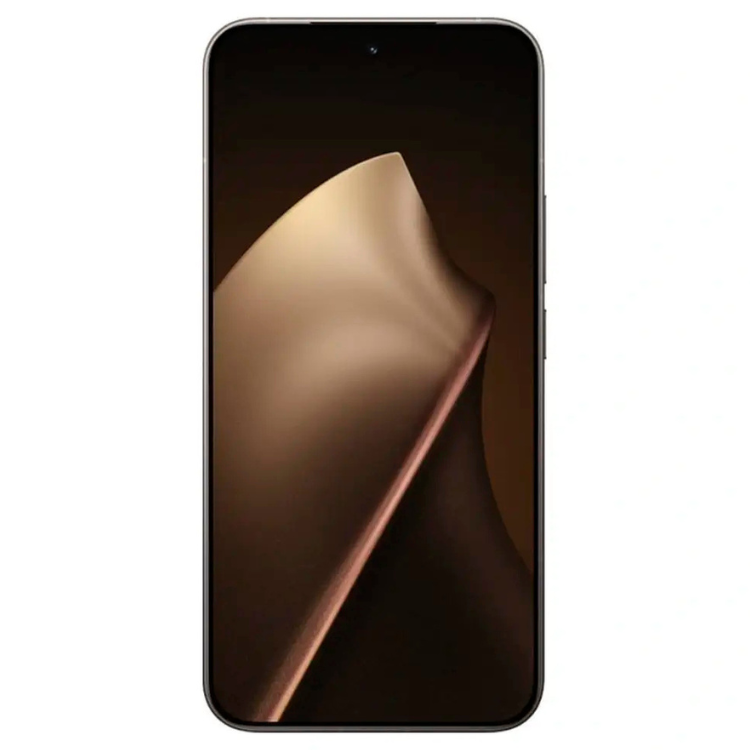Xiaomi 15T Pro 5G dourado com ecrã escuro e imagem de design ondulado.