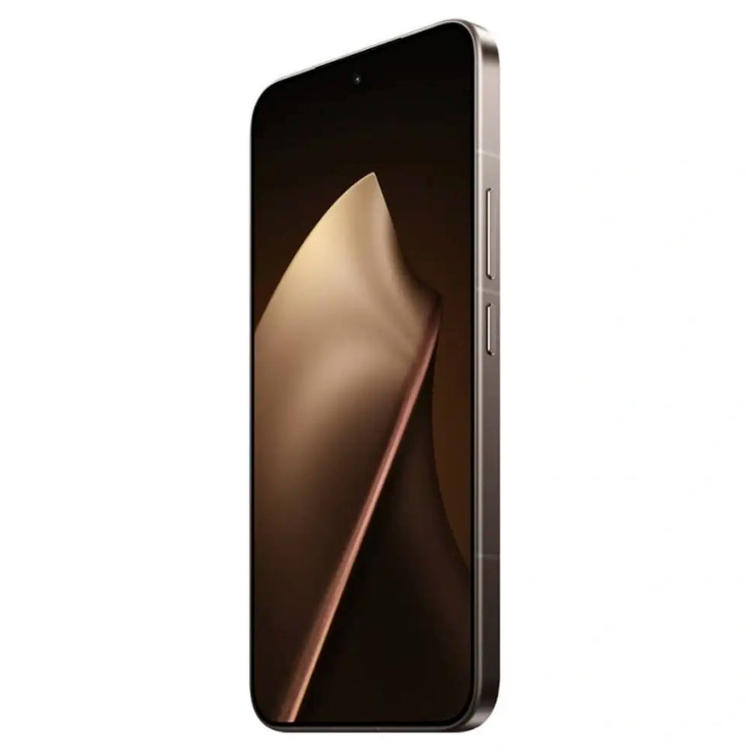 Xiaomi 15T Pro 5G dourado com ecrã escuro e bordos arredondados.