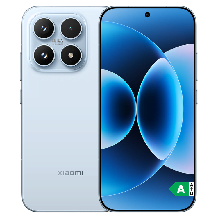 Smartphone Xiaomi 17 azul,  câmaras quádruplas Leica e ecrã LTPO AMOLED.