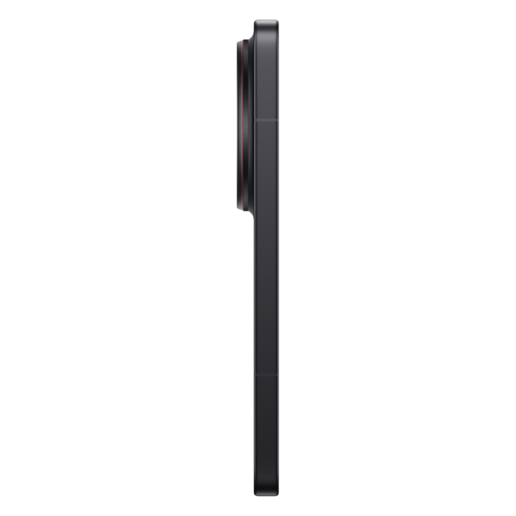 Xiaomi 17 Ultra preto, smartphone topo de gama, lado esquerdo.