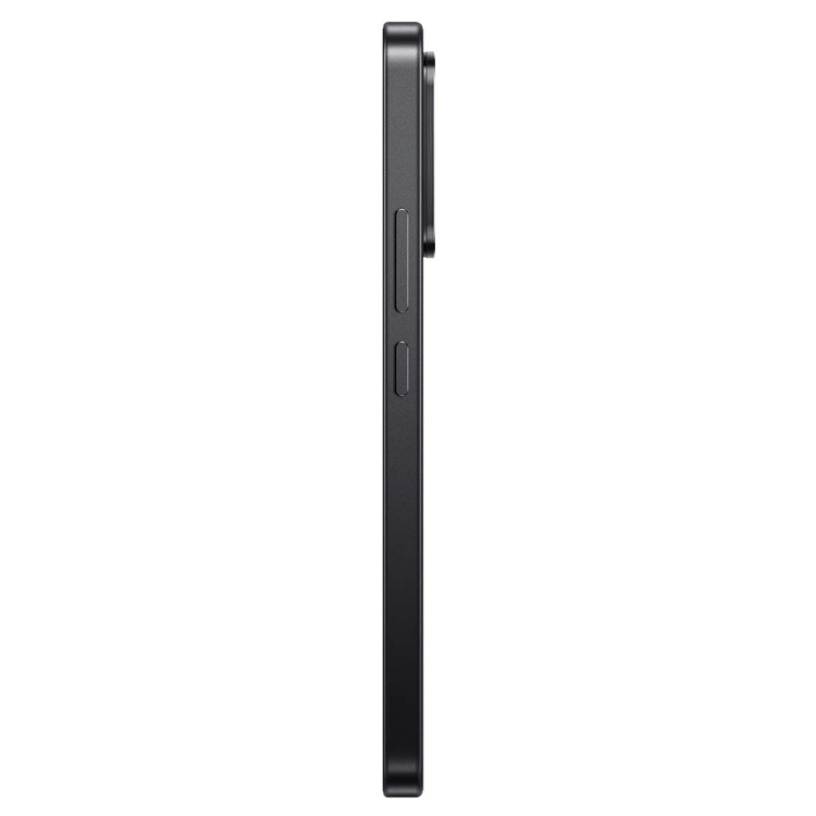 Smartphone Xiaomi 17T Pro 5G preto, lado esquerdo com botões de volume e電源.