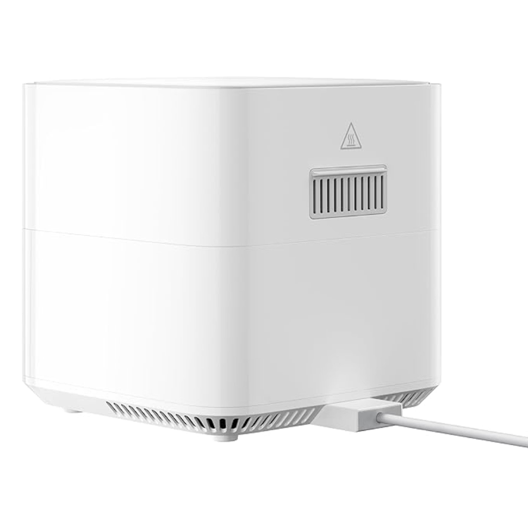 White Xiaomi Mi Smart Air Fryer 5.5L, 1600W, with cord.