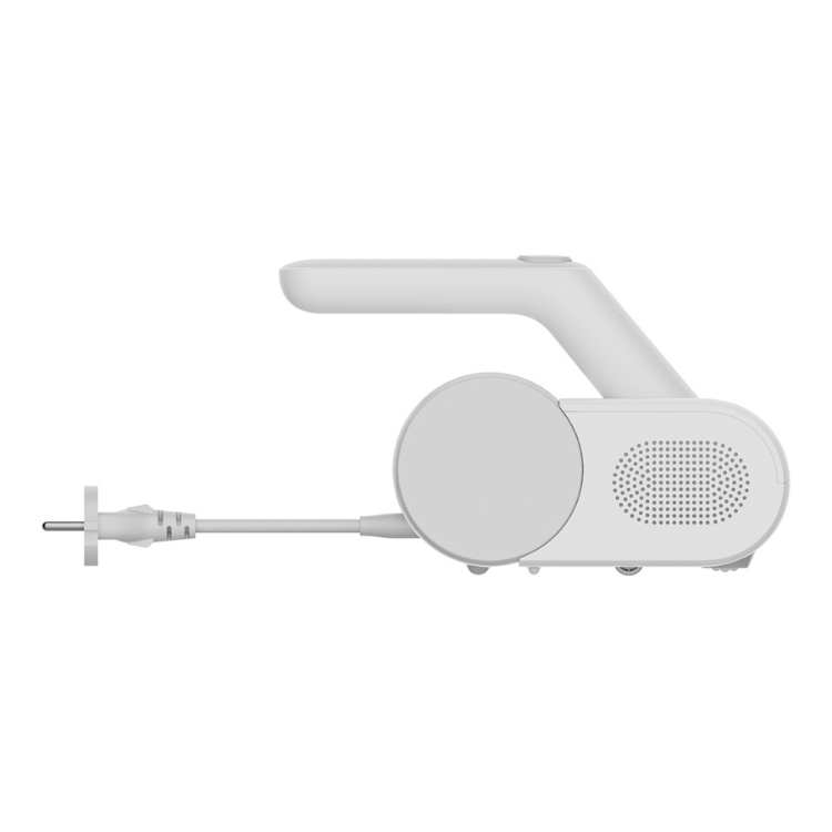 Aspirador de ácaros Xiaomi branco com cabo e punho ergonómico.
