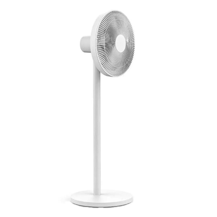 Ventoinha de pé Xiaomi Mi Smart Standing Fan 2 Pro branca com design moderno e base circular.