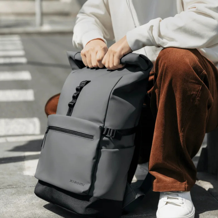 Xiaomi Roll Top Freizeitrucksack Grau