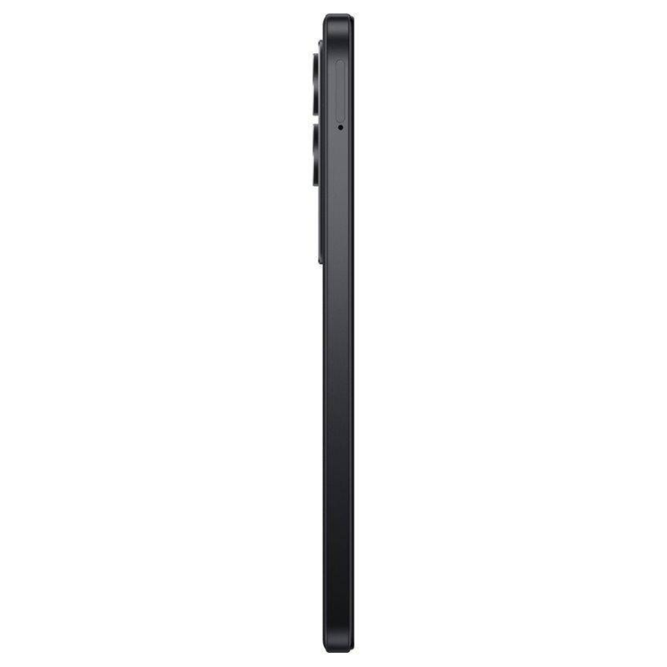 Smartphone Xiaomi Redmi 15 preto, lado esquerdo com botões de volume e電源.