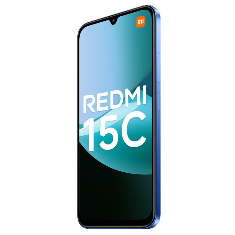 Smartphone Xiaomi Redmi 15C azul, 4GB/256GB, ecrã 6.9 polegadas.