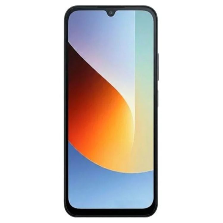 Smartphone Xiaomi Redmi A7 Pro azul com ecrã colorido.