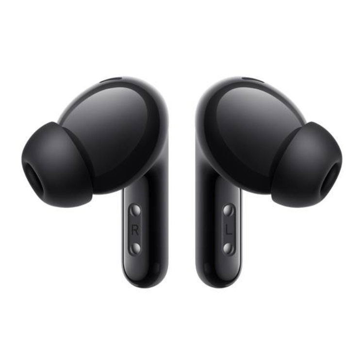 Auriculares Bluetooth Xiaomi Redmi Buds 6 preto, sem fios, formato in-ear.