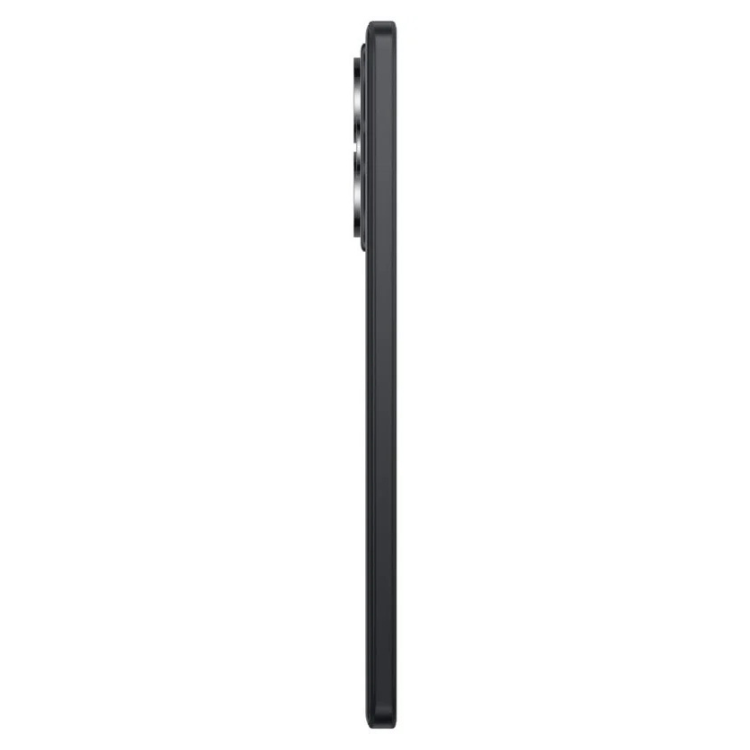 Xiaomi Redmi Note 14 5G preto, lado esquerdo com câmeras e 8GB/256GB.